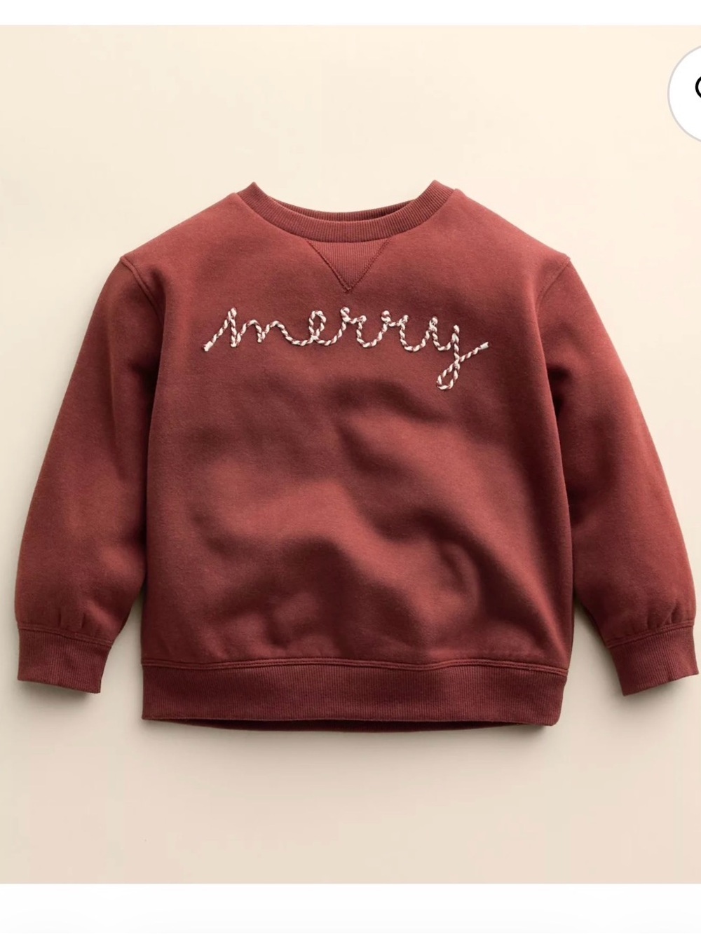 Little Co. by Lauren Conrad 'Merry' Christmas Crewneck Sweatshirt 12 Months NWT